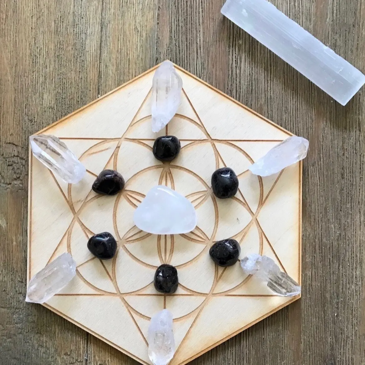 Resilience Crystal Grid Kit Set for Strength and Grounding