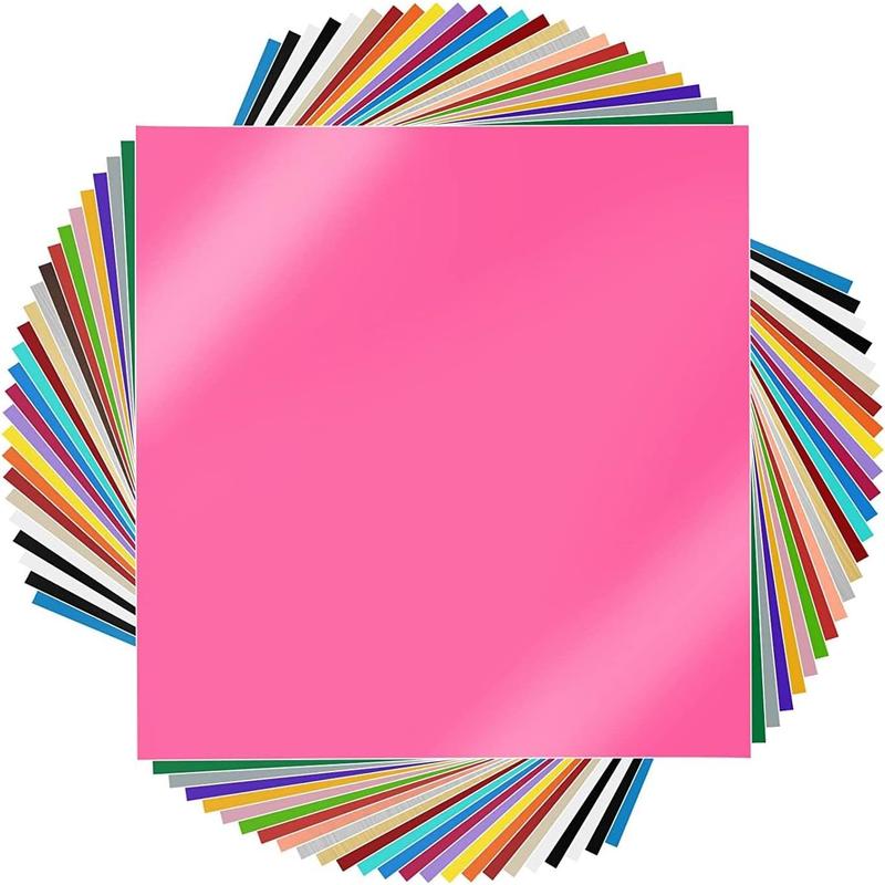 Permanent , Self Adhesive  for Cricut 12" x 12", 25 Sheets  for  Decor, Logo, Banners, Window Graphics,  Machine