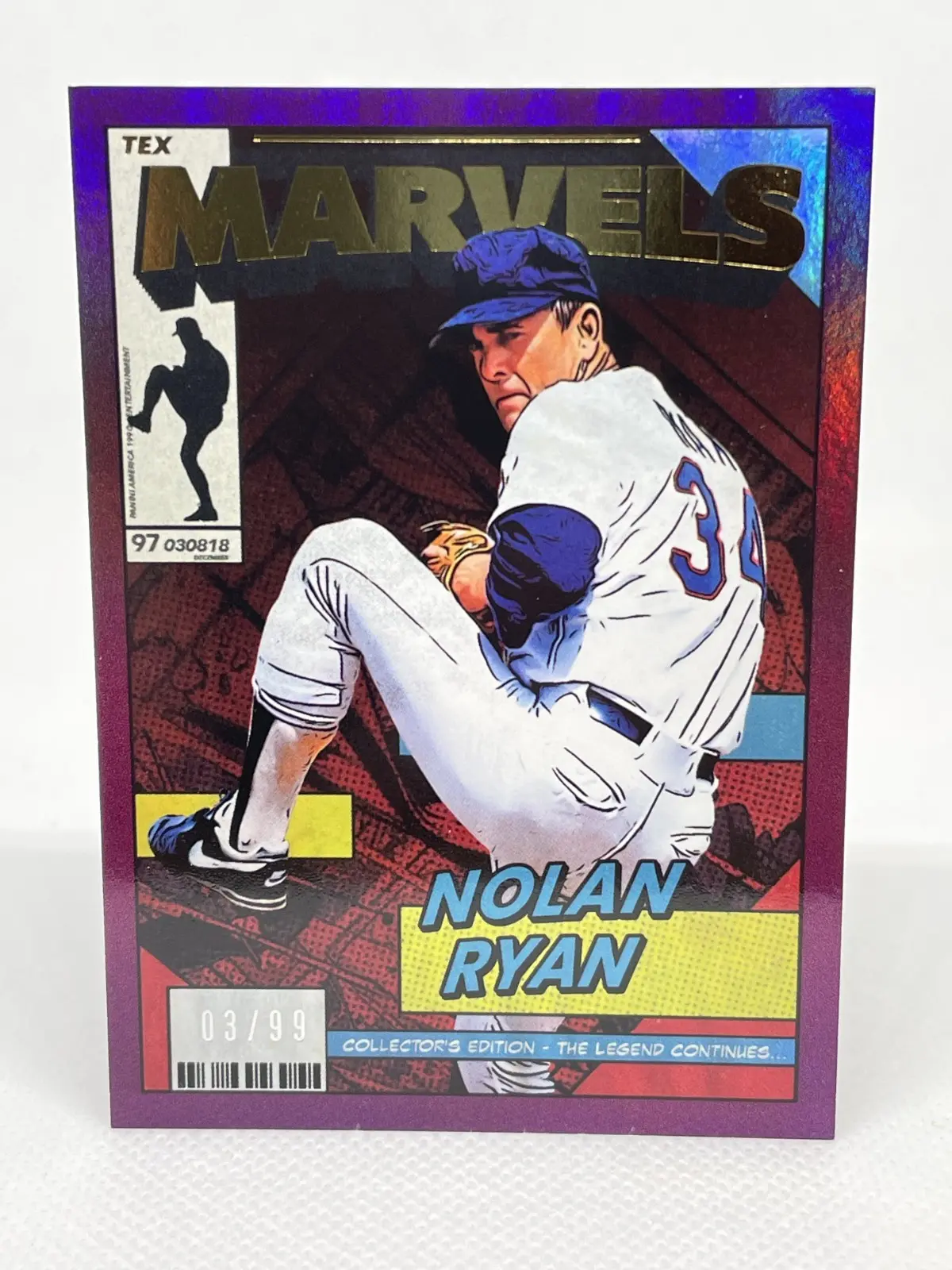 2026 Panini 90s Pop Culture Box MARVELS NOLAN RYAN #/99 Collectors Edition