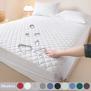 Waterproof Mattress Cover Set, 3 Counts/set Including 1 Count Fitted Sheet & 1/2 Counts Pillowcase, Soft Comfortable Breathable Bedding Set for Bedroom, Breathable Sheets