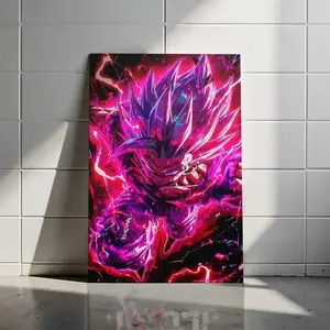 Beast Gohan Poster, DBZ Anime Wall Art Aesthetic Print, Power Awakening Room Decor, Cuadro Anime (No Framed)