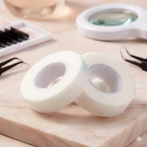 Breathable Non-Woven Eyelash Extension Tape Kit, False Eyelash & Double Eyelid Adhesive Strip, Smudge-Proof Gentle Hold, Portable Design, Hypoallergenic & Adjustable Width, Professional Salon-Grade Lash Tool for Long-Lasting Wear.