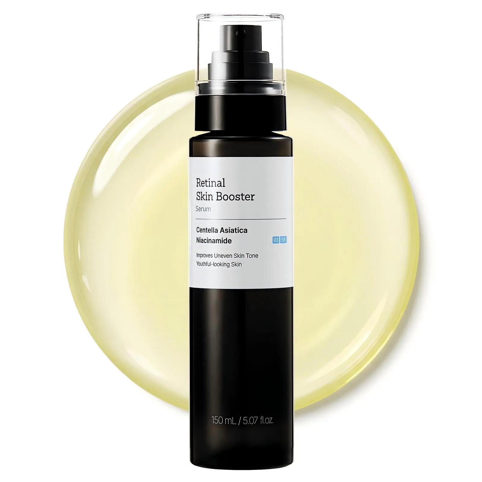 Retinal Serum Even Tone Youthful Look Face Treatment with Centella Asiatica Niacinamide Skin-Soothing Formula 150ml for Radiant Complexion