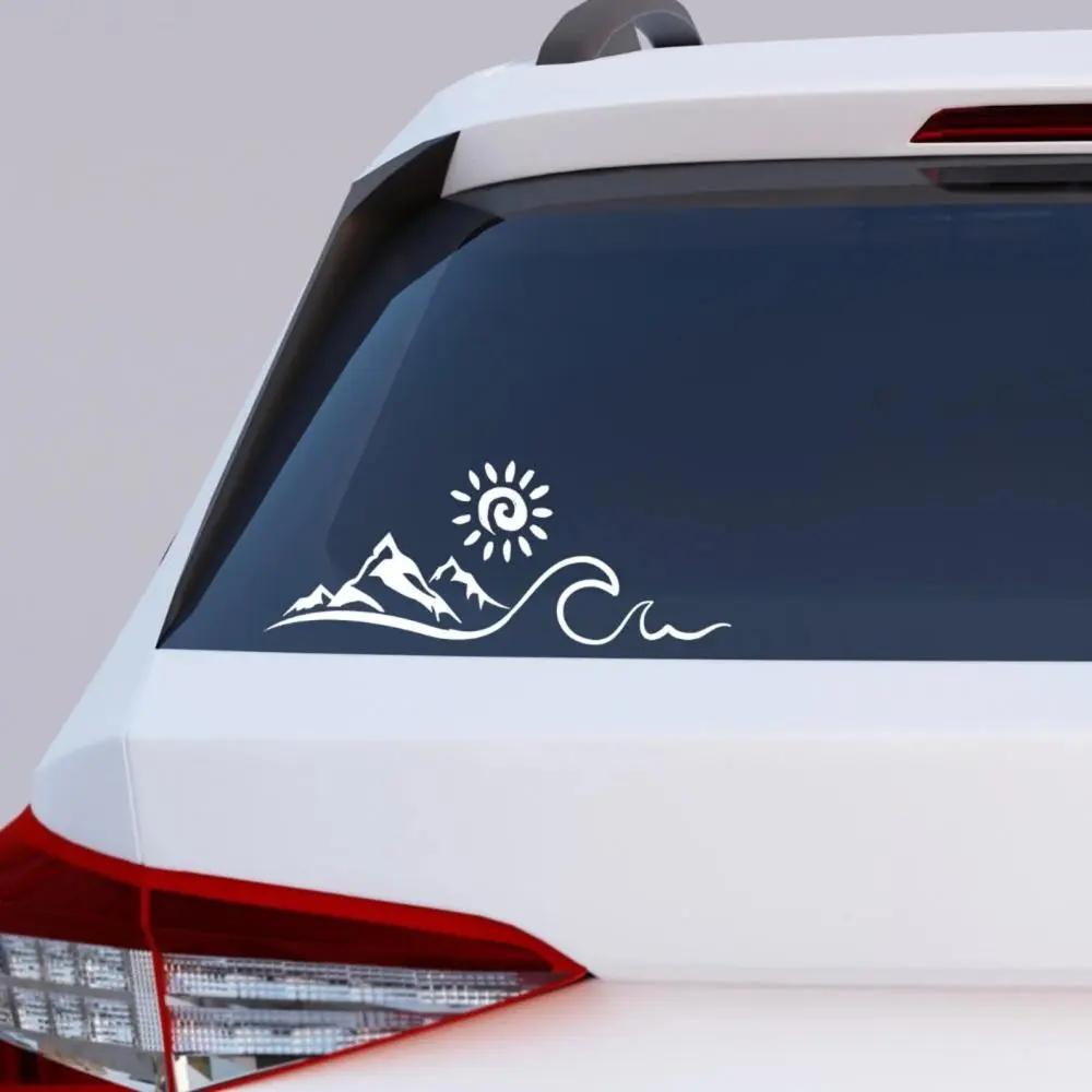 2026 New Mountain and sea RV travel, pickup truck rear windshield side window body personalized decals waterproof motorcycle stickers For your Cars