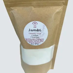 Lavender Goat Milk Laundry Soap- All Natural- Cleaning Household Washer Baking Coconut