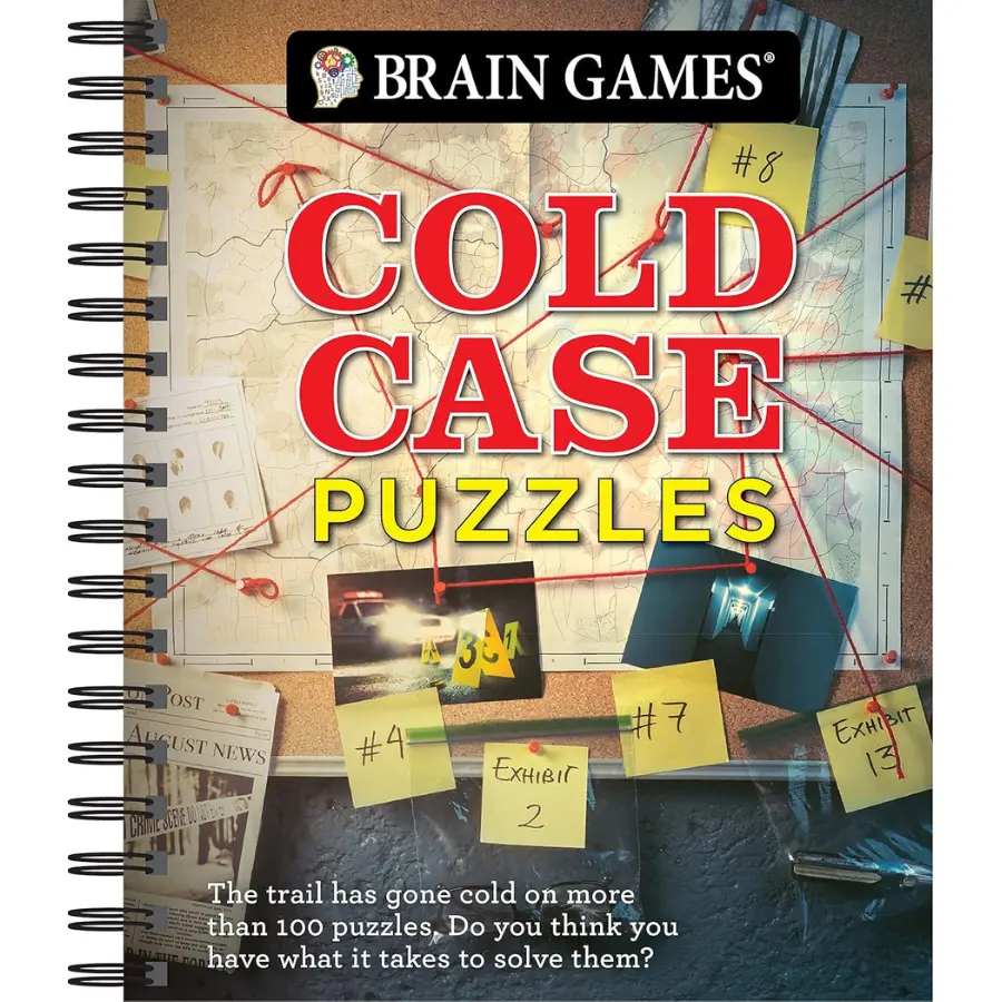 Brain Games: Cold Case Puzzles Book | Crime Mystery Puzzle & Brain Games Activity Book