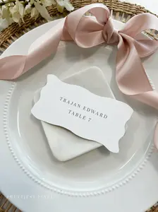 Wave Place Cards | Name Cards Name Tags - Style 87