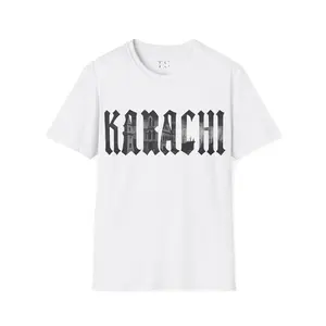 Karachi Old Soul Tee, Unisex Softstyle T-Shirt, Retro City Shirt, Travel Gift, Urban Streetwear, Casual Everyday Wear