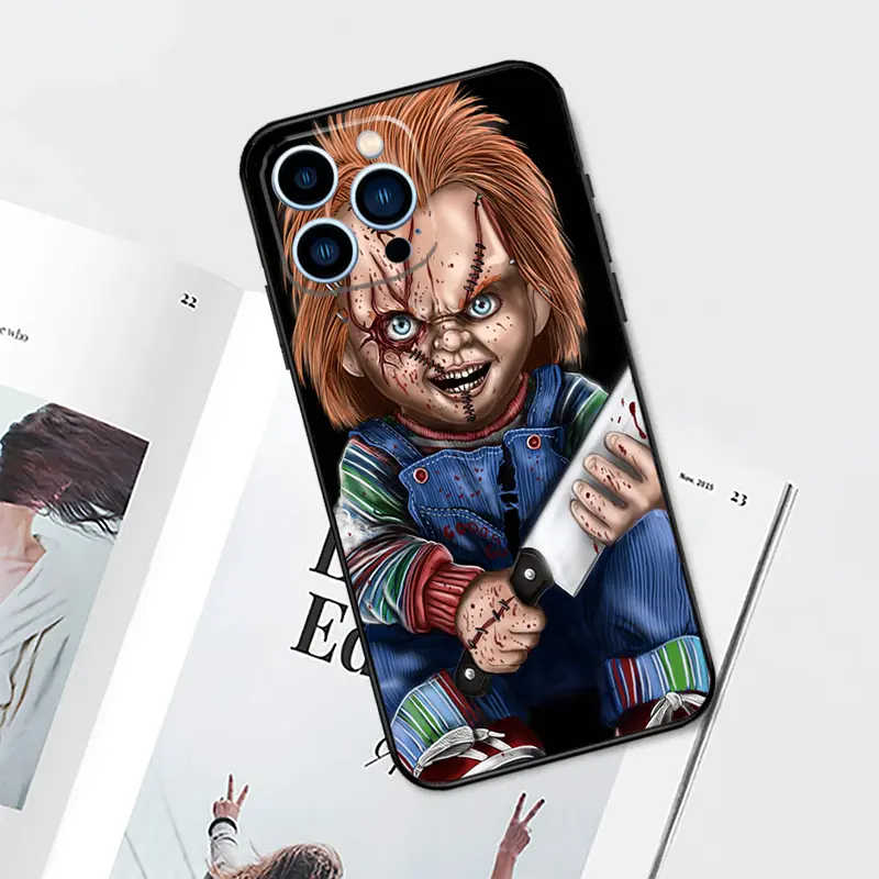 Chucky Doll H-Horror Movie Phone Cases For iPhone 17 Promax 16 15 14 13 12  11 Pro Max Plus Air Shockproof Cover Protection Best Gift of Birthday  Christmas Halloween - TikTok Shop