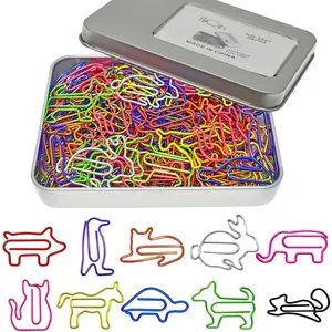Cute Paper Clips Animal Shaped Paperclips, Fun Office Desk Accessories 100 PCS Christmas Stocking Stuffers Gifts