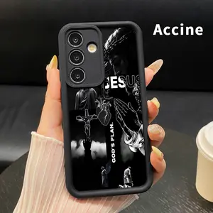 Phone Case Compatible with Samsung Galaxy S26 S23 Ultra S24 Plus S25 S22 Divine Jesus Reverence Shockproof Silicone TPU Bumper Drop Protection Soft Cover