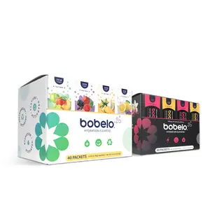 Bobelo Variety Pack Bundle | Zero Sugar Fizz + Vitamins + Clean Energy + Electrolytes Hydration Powder Drink Mix 80 Packets: 40 Original- Wellness & 40 Energy  Beverage Mix
