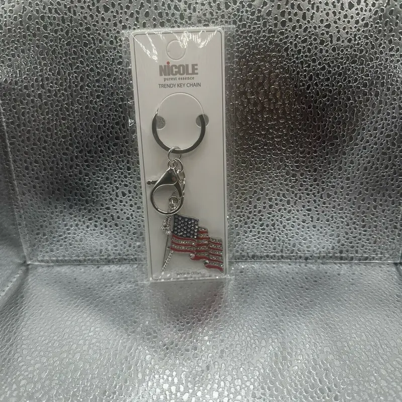 American Flag Keychain