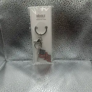 American Flag Keychain