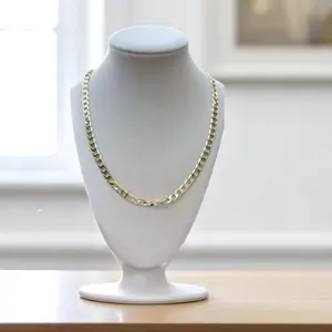 14K Gold Plated Miami Cuban Link Chain 18"-24" / 3mm-8mm Necklace for Men Women Jewelry Luxury Unisex Fashion Accessories