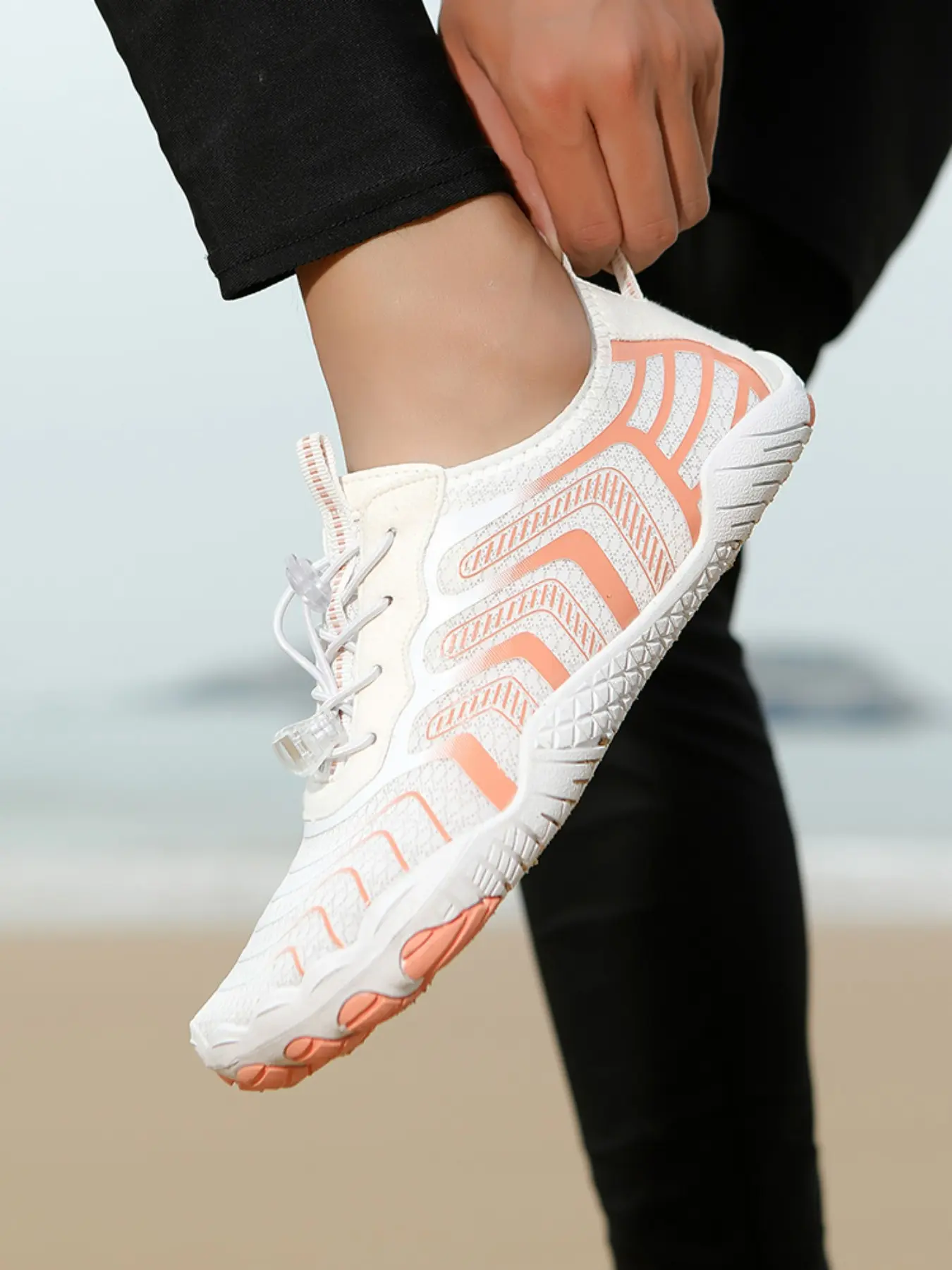 Women's Sporty River Trekking Shoes, Comfortable Anti-Slip Breathable Quick-Dry, Five-Finger Design, Multi-Functional Yoga & Swimming Shoes, Water Sports Shoes, Water Sports Footwear