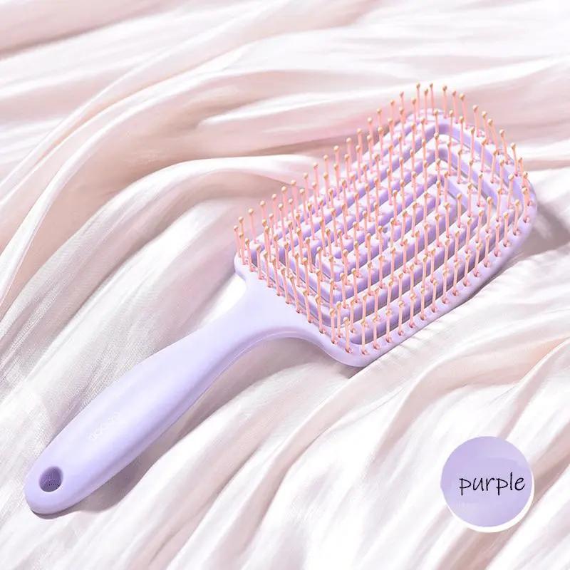 Ribs Shaped Hairdressing Air Bag Comb, High Skull Top Fluffy Large Curved Comb, Hollowed-Out Air Cushion Massage Comb, Hair Styling Tools, Hair Styling Combs