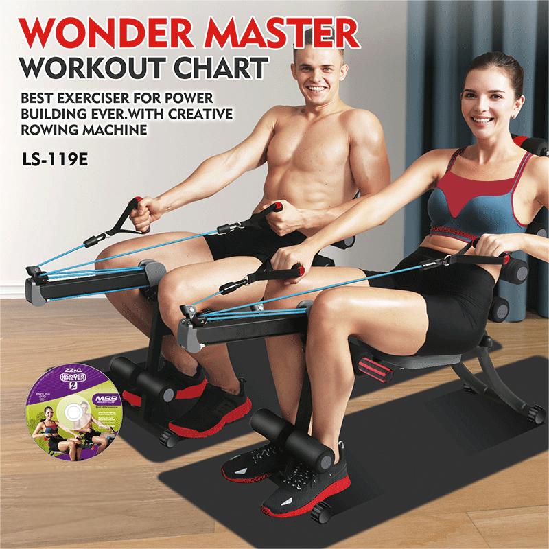 Magic BB 22 In 1 Ab Workout Equipment - Adjustable Ab Machine for Stomach Workout, Sit Up Exercise Equipment for Home Workouts, Abdominal Trainer & Ab Lounge Exercise Chair