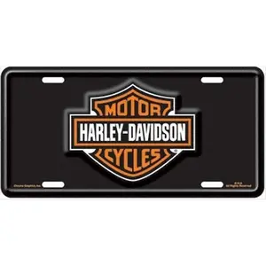 Chroma 1846 Harley-Davidson Bar & Shield Blk Stamped Tag