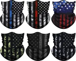 Venswell Neck Gaiter Face Mask Men Women,Seamless Bandana Rave Face Cover Scarf Mask,Balaclava,Headband, Head Wrap,Headwear