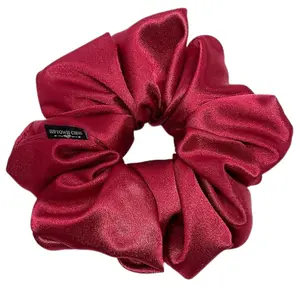 iUptown Chic Satin Chic Scrunchie XL - Burgundy