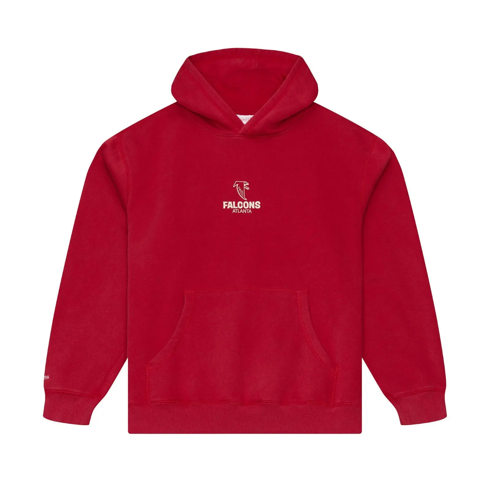 Atlanta Falcons Red Core Essentials Fleece Hoodie NFL Throwback Sweatshirt Vintage Fan Gear Mitchell & Ness