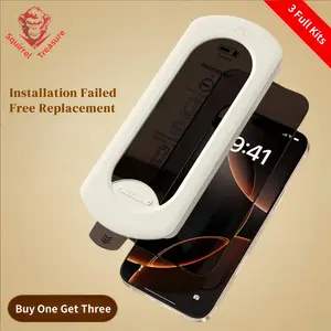 3 Pack Privacy Tempered Glass Screen Protector for iPhone 17/16/15/14/13/12 Pro/Pro Max/Plus Series, Anti-Spy Screen Film, Scratch Resistant, HD Clear, Easy Installation