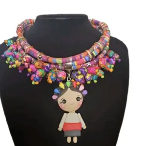 Handcrafted Necklace with Fridita Pendant - Fashion Accessory