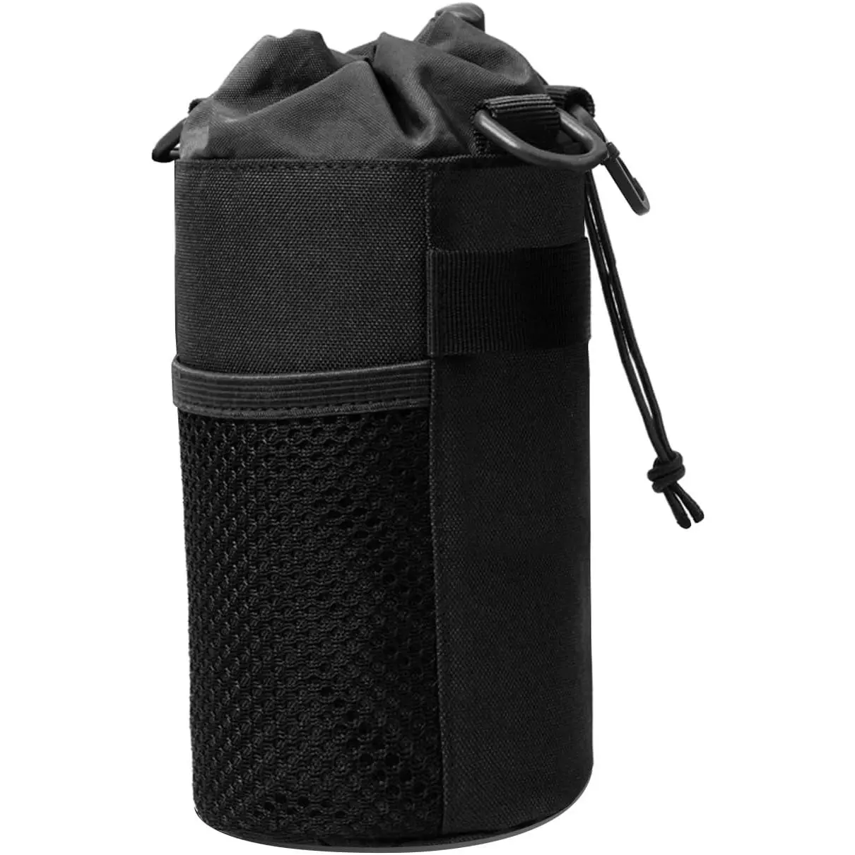 Tactical Water Bottle Pouch, Wear-Resistant Nylon Ripstop Fabric with MOLLE System for 500ml Bottles, for Outdoor Hiking & Travel, Beverage, Sturdy, Mesh Fabric, Compact, Travelers, Comfortable, Scratch Resistant