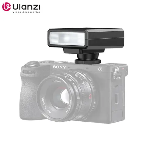 Ulanzi F12 Mini Flash Speedlite - GN12, 6500K, Standard Hot Shoe Mount, Compact Portable Light - Portable Camera Accessories for Photography Compatible with Sony, Canon, Nikon, Panasonic, Olympus DSLR Camera