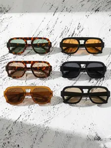 6 Pairs Pilot Sunglasses Set, Versatile Fashion, Ideal for Daily Commute, Street Style, Music Festivals, Travel, Photography, Driving
