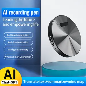 AI Voice Recorder with App Control, Advanced AI Technology for Transcription & Summarization, Supports 109 Languages – Audio Recorder for Lectures, Meetings, Interviews
