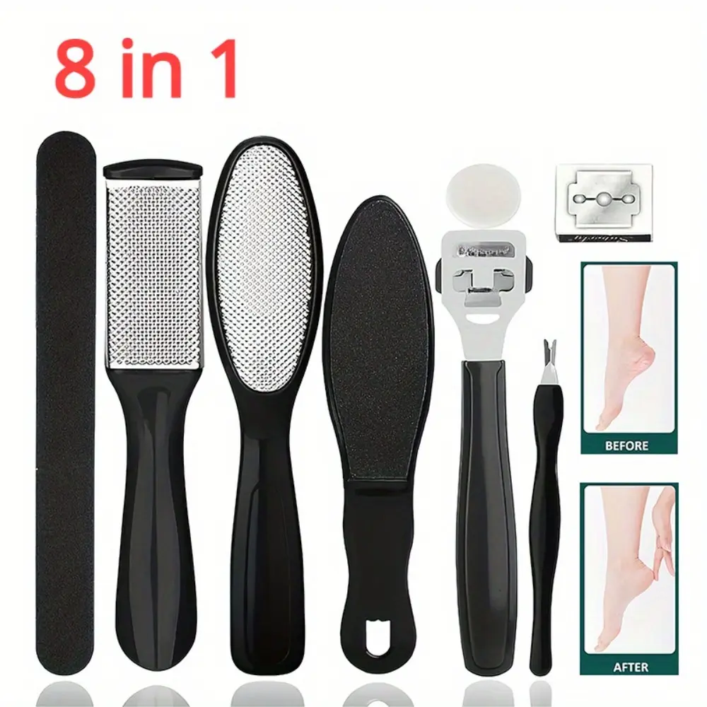 8-in-1 Professional Pedicure Kit: Get Soft, Smooth Feet with Foot Care Tools Foot Cutin Cleaning Tool