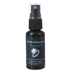 Quick-Acting Jewelry Cleaner, Sprayable Metal Polish, Cleaning Spray, Removes Dirt and Oxidation in 30 Seconds, Suitable for Rings, Necklaces, Earrings, Silver Color, Diamonds