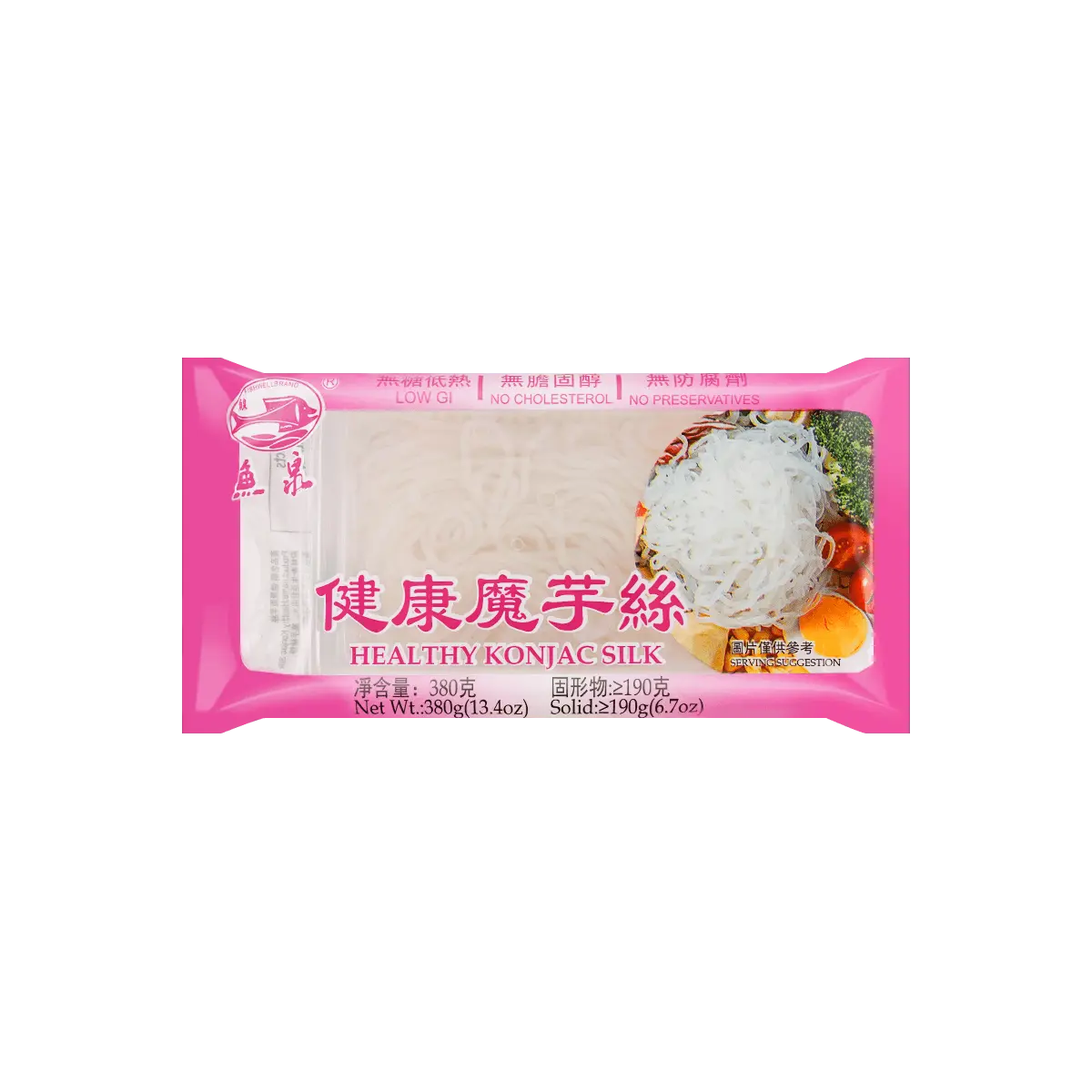 YUQUAN Konjac Noodles 380g - Low Calorie Healthy Alternative YUQUAN Konjac Noodles 380g - Low Calorie Healthy Alternative