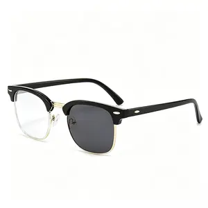 High-Definition Vision Color Changing Glasses, Unisex Fashion Frame Anti-Blue Light Reading Glasses for Women Men, Comfortable Daily Use Eyewear