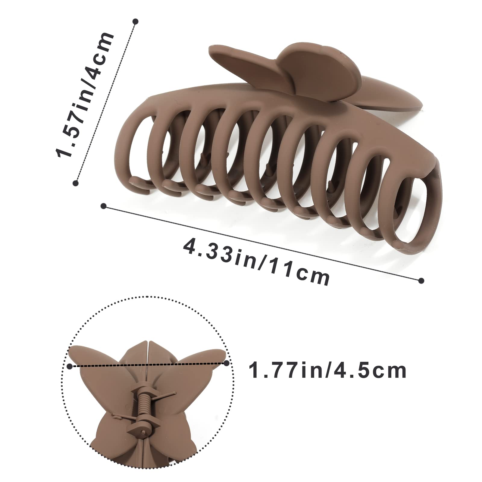 5-piece suit Large Claw Hair Clips for Thick Hair Big Banana Hair Clip for Women Nonslip Strong Hold Butterfly Hair Claw Clips