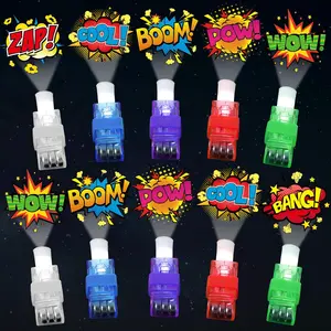 72 pcs Super Theme Hero party favors: hero finger lights, LED light-up glow-in-the-dark party finger flashlights, bulk for goodie treat bags stuffers, super theme birthday party supplies