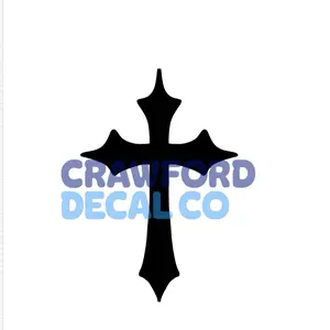 Cross Decal for Trucks Cars and More - Stylish Design Options Available