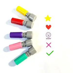 Teacher Reward Stamp Set, 5 Counts/set Student Behavior Reward Stamp, Teacher Encouragement Stamp, Office Stationery & Supplies