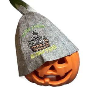 Ukrainian Cossack Sauna Banya Hat Cap Embroidered Heat Protection Hair Turban Quickly Drying Towel Hats Bathroom Accessories - Shower Farmhouse