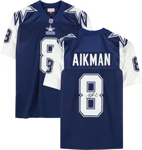Troy Aikman Dallas Cowboys Autographed 1995 Blue Alternate Mitchell & Ness Authentic Jersey - Fanatics Authentic Certified