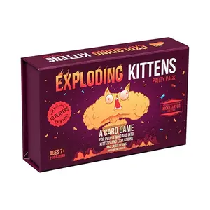 Exploding Kittens Party Pack, 2-10 Players Card Game, Fun Strategy Game for Kids and Adults, Ideal for Parties and Gatherings, Party Cards Game