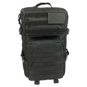 1-Pack Military Tactical Backpack, Large 3-Day Assault Pack, Molle Bag, Men's Tactical Sports Backpack with USA Flag Patch