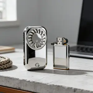 Portable Mirror Mini Fan USB Rechargeable Handheld Cooling Fan Pocket Size Strong Wind Summer Travel Women's Fan