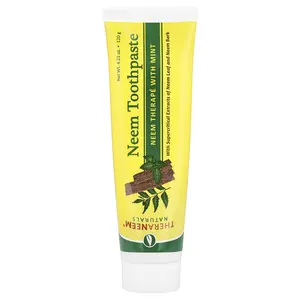 Organix South TheraNeem® Naturals, Neem Toothpaste, Neem Therape with Mint, 4.23 oz (120 g)