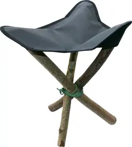Onewind DIY Tripod Camping Stool Seat Pad – Portable Folding Camp Stool Lightweight | Foot Stool for Camping | Folding Tripod Camp Stool for Hiking