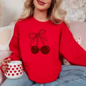 Cherry Bow Crewneck