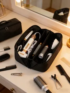 Hair Tool Travel Bag, Hair Dryer Storage Bag, Portable Hair Styling Tool Organizer, Travel Organizer for Hair Dryer & Styling Tools, Durable Pouch, Travel Essentials Carryall