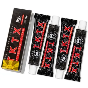 TKTX Tattoo Numbing Cream (4 Pack) For Tattoos ,99% VeryStrong,Relief CreamforTattoos,Waxing,Microneedling,Lecithin ExternalCream 10g per tube